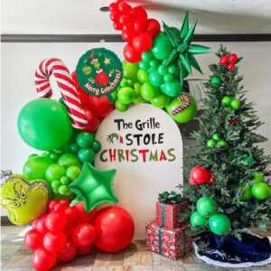 7 Pcs Christmas Balloons Decorations Cute Cartoon Anime Foil Balloon for Christmas Theme Birthday Baby Shower Boys Girls Birthday Party Decoration Supplies