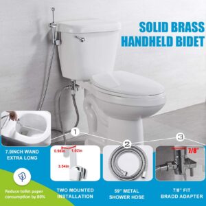 Chrome Handheld Bidet Sprayer for Toilet Hot and Cold, Sontiy Bidet for Toilet Fresh Water Sprayer, Warm and Cold Water for Personal Hygiene