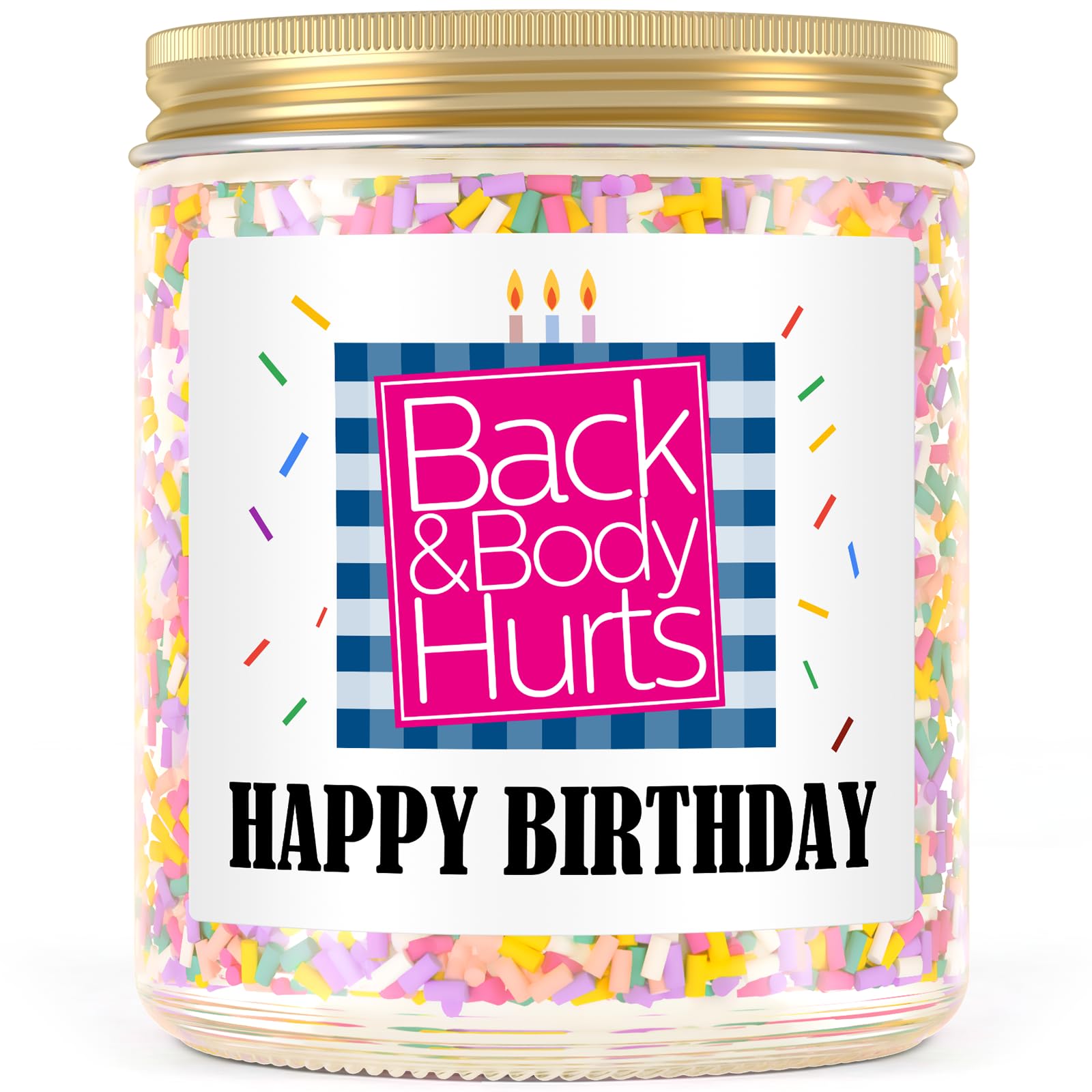 Funny Happy Birthday Candle Gifts for Women Men, Best Friend Birthday Gifts Ideas for Her Him Friendship Gifts 16th 21th 30th 40th 50th 60th Birthday Gift for Friends Female Coworker Sister Mom Bestie