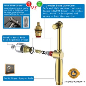 Chrome Handheld Bidet Sprayer for Toilet Hot and Cold, Sontiy Bidet for Toilet Fresh Water Sprayer, Warm and Cold Water for Personal Hygiene