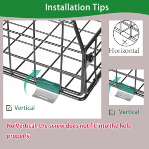 Jakyitvi 4 Pack XXL Stackable Wire Storage Basket, Extra Large Capacity Pantry Organizer and Storage, Muti-Purpose for Fruit Vegetable Basket & Toy Storage Organizer & Snack Organizer