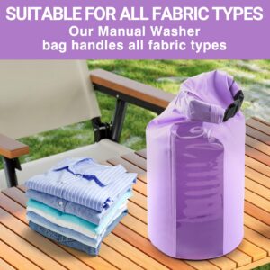 Travel Washing Machine & Retractable Clothesline - Hand Washing Machine & Portable Clothes Washer - Durable Travel Laundry Wash Bag & Camping Washing Machine - Portable Manual Clothes Washer