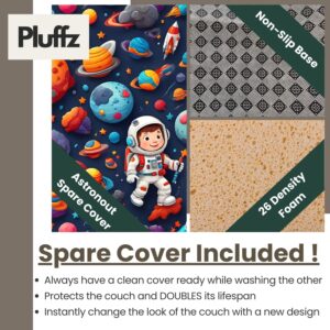 Pluffz Toddler Couch: Comfy Kids Sofa Chair for Indoor, Convertible Chair Sofa for Kids, Perfect Toddler Lounge Chair for Little Ones