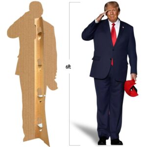 6 feet Donald Trump Stand Up | Cardboard Cutout | Life Size Standee | Picture Poster Photo Print