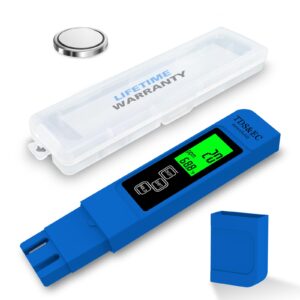 𝐌𝐨𝐬𝐭 𝐀𝐜𝐜𝐮𝐫𝐚𝐭𝐞 𝐒𝐨 𝐅𝐚𝐫 4-in-1 instant read tds meter - measures tds, ec, & temperature (°c/°f) - digital water testing kit for tap, well, pool, hydroponics, aquarium, ro/di system -blue