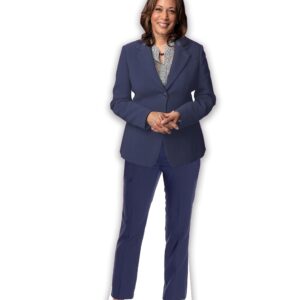 Kamala Harris Blue Suit Cardboard Standup - Life Size (Blue) - Made in USA