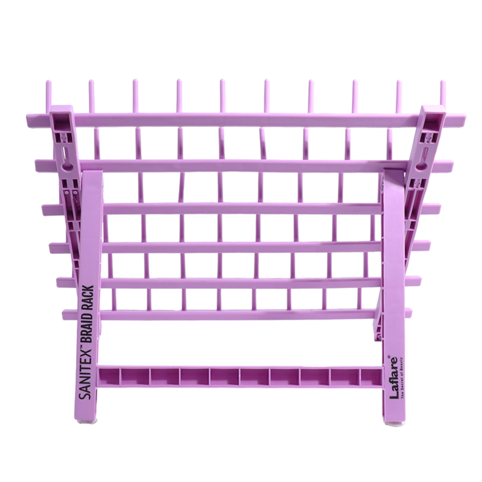 Laflare Braid Rack 60 Spools, PP Braiding Hair Stand, Thread Rack, Sewing Organizer, Quilting, Embroidery - Versatile Extension Holder (Purple)