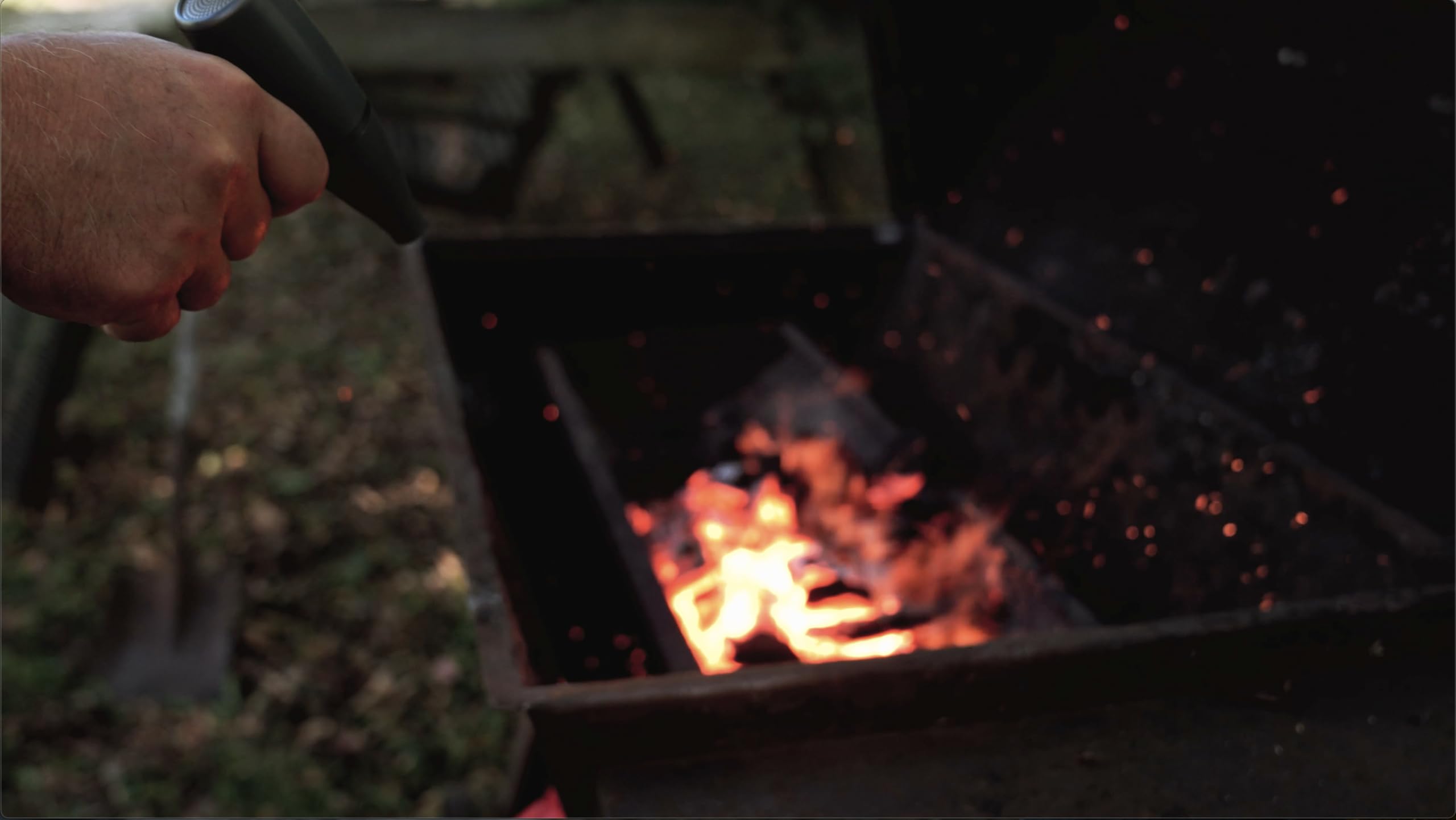 BlazeBoost Jet Air Blower - Jump Start Your Fireplace, Fire Pit,Charcoal Grill Or Campfire by Delivering A Ridiculous Amount of Oxygen to Your Fire 100,000 RPM Power with Rechargeable Battery