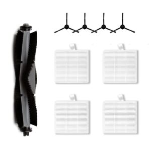 replacement parts fit for airrobo t20+, robot vacuum accessories fit for airrobo t20+ (9pc- brush roll& filter& side sweep)