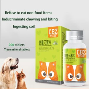 Trace Elements Tablets for Dogs, Effective Against Coprophagia and Unwanted Eating Habits