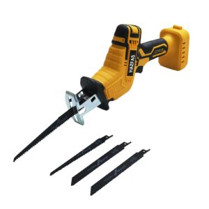 cordless reciprocating saw for dewo1t 20v max battery (battery not included),cordless variable speed, blades kit for wood/metal/pvc cutting