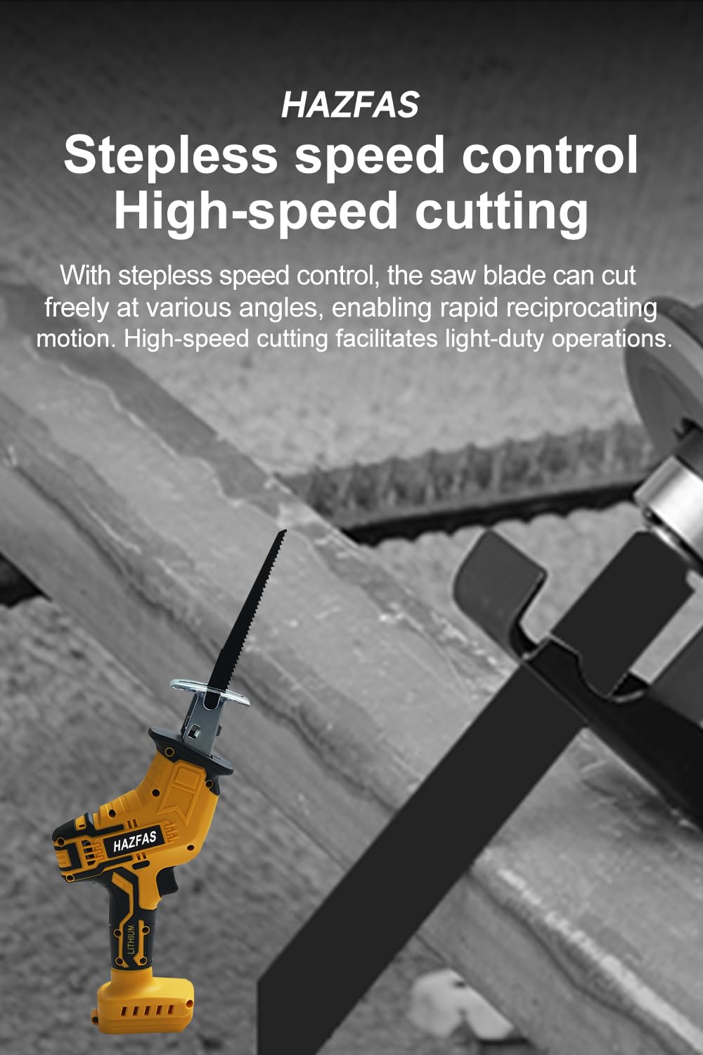 Cordless Reciprocating Saw for DeWo1t 20V Max Battery (Battery NOT Included),Cordless Variable Speed, Blades Kit for Wood/Metal/PVC Cutting