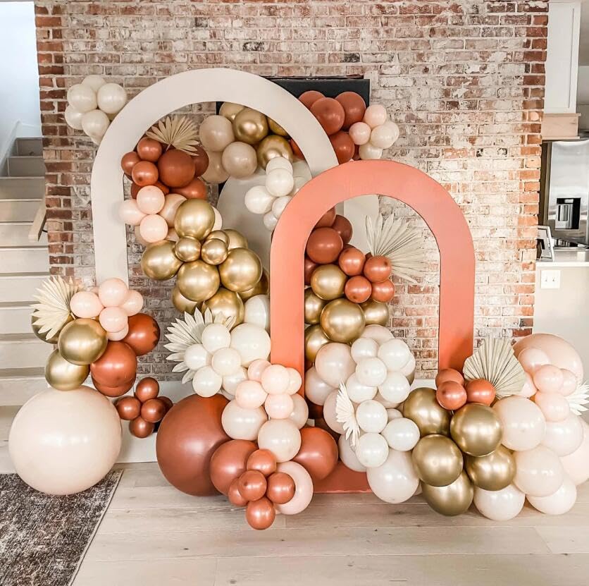 Beaumode Thanksgaving Balloon Arch Garland Kit with Mylar Balloons 142pcs for Friendsgiving Fall Harvest Little Pumpkin Baby Shower Birthday Bridal Shower Holiday Party decorations