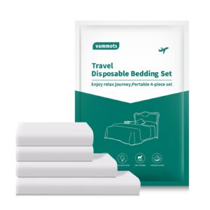 vammots disposable bed sheets for hotel,travel disposable bedding set,disposable duvet/comforter cover,king size disposable bed sheets with 1bed sheet 1quilt cover 2pillowcase,skin-friendly