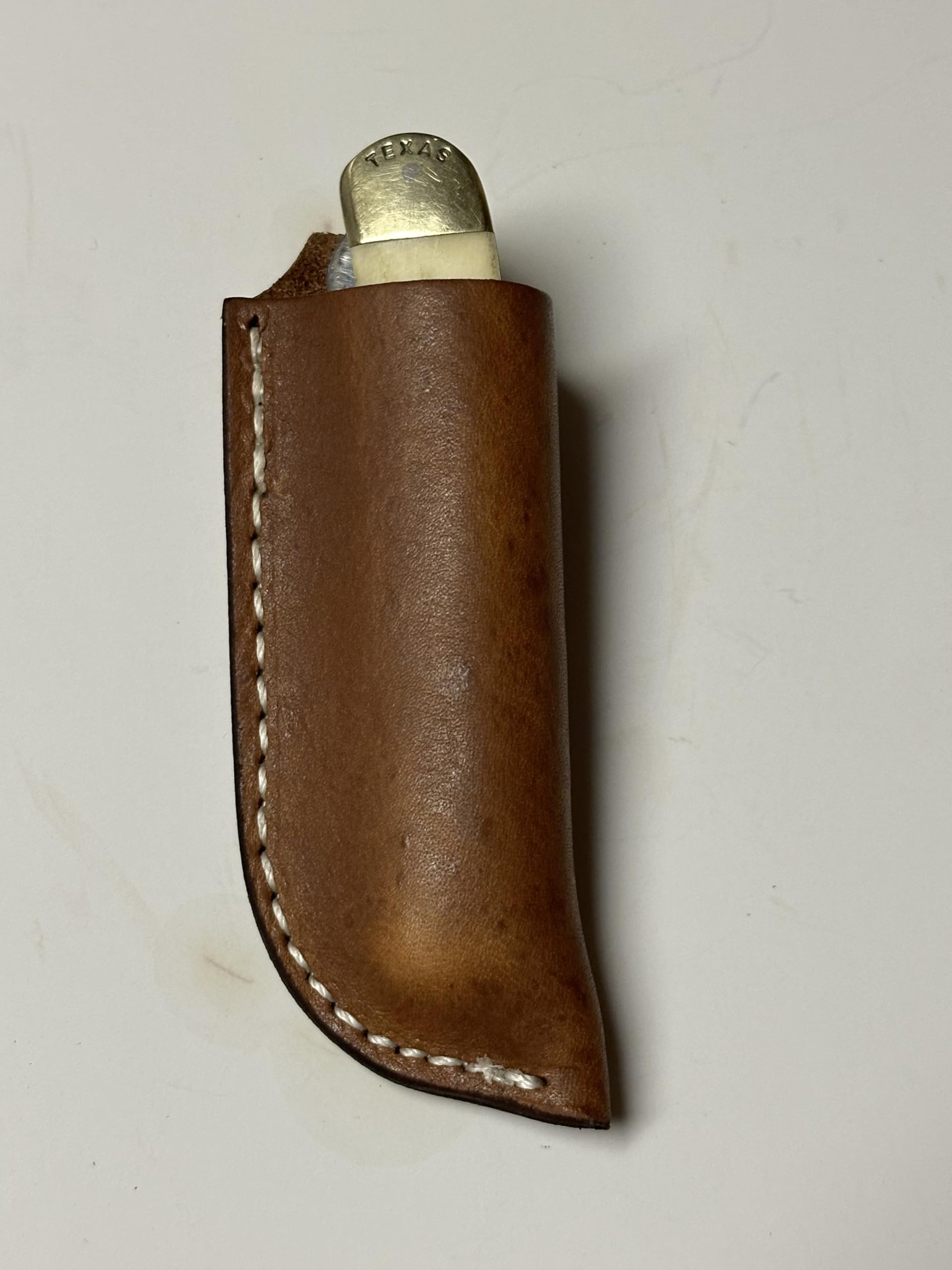 TOP HAND GEAR LEATHER KNIFE SHEATH, Belt Sheath, Sheath for Knife, Belt Loop, Trapper Sheath,