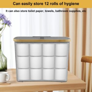 Toilet Paper Storage Large Capacity Toilet Paper Basket Holds up to 12 Toilet Paper Roll Basket Lightweight Toilet Paper Organizer Basket with Side Window Foldable Toilet Paper Bin 17.7x5.9x13.8 inch