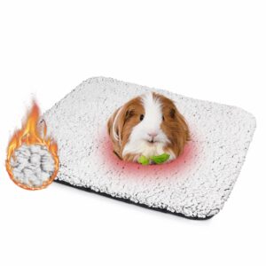 mygeromon guinea pig cage liner washable rabbit bedding mats small animal pad for winter keep warm 19.5×15.5 inch