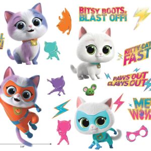 Disney Jr SuperKitties Peel and Stick Wall Decals by RoomMates, RMK5541SCS