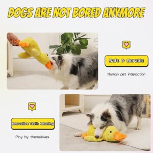 The Mellow Dog Calming Duck Toy with Soft Squeaker - IF They RIP ONE, WE Replace Another. (Yellow x1)