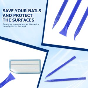 18 PCS Plastic Scraper Tool, Non-scratch Plastic Scraper Multi-Purpose Crevice Cleaning Tool Car Detailing Supplies Scraper for Cleaning Pen-Shaped Scraper for Removing Labels,Stickers,Paint,Food,Dirt