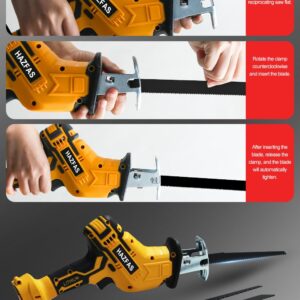 Cordless Reciprocating Saw for DeWo1t 20V Max Battery (Battery NOT Included),Cordless Variable Speed, Blades Kit for Wood/Metal/PVC Cutting