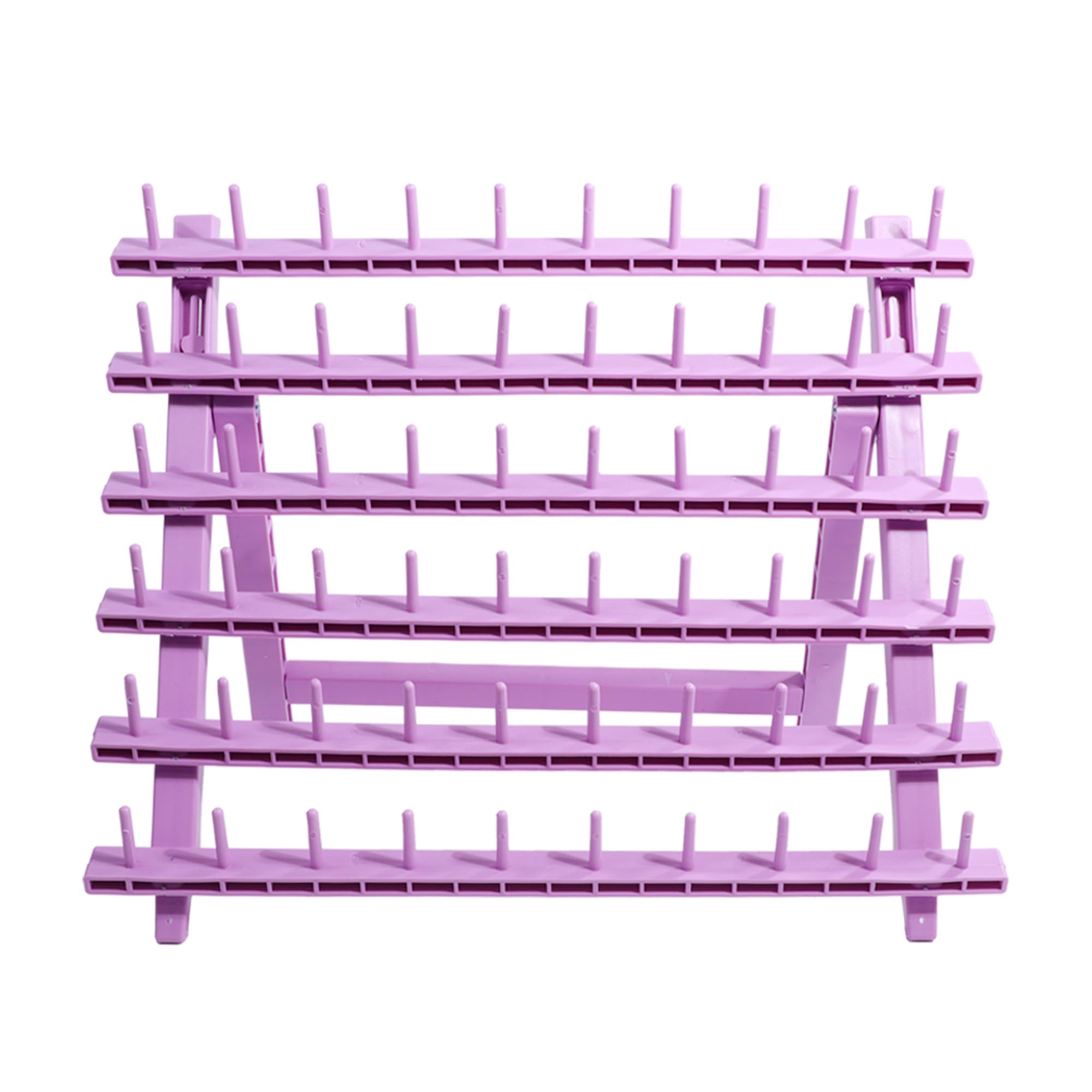 Laflare Braid Rack 60 Spools, PP Braiding Hair Stand, Thread Rack, Sewing Organizer, Quilting, Embroidery - Versatile Extension Holder (Purple)