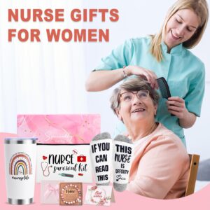 HZGYOUR Nurse Gifts for Women, Nurses Week Gifts, Nurse Appreciation Gifts, Nurse Graduation, Birthday, Christmas Gifts, Nurse Practitioner RN/LPN/Gift,20 oz Tumbler Set for Nurses