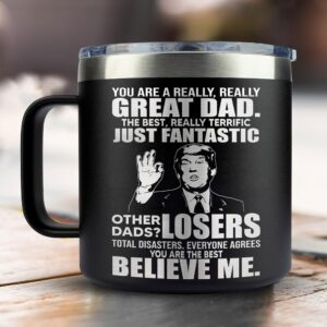 Gifts for Dad from Daughter, Son - Christmas Gifts for Dad, Dad Christmas Gifts - Dad Gifts for Birthday, Birthday Gifts for Dad, Dad Birthday Gift, Happy Birthday Dad, Dad Birthday - Dad Mug 14Oz