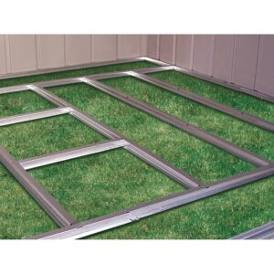 arrow floor frame kit for classic sheds 10x11 12 14 select ft. 9.8 x 12.8 0.1 ft grey steel