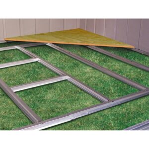 Arrow Floor Frame Kit for Classic Sheds 5x4 6x4 6x5 Ft. and Select 5.9 X 3.7 0.1 Ft Grey Steel