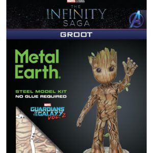 Metal Earth Guardians of The Galaxy Groot Color 3D Metal Model Kit Fascinations