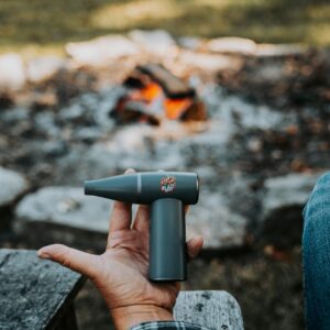 BlazeBoost Jet Air Blower - Jump Start Your Fireplace, Fire Pit,Charcoal Grill Or Campfire by Delivering A Ridiculous Amount of Oxygen to Your Fire 100,000 RPM Power with Rechargeable Battery