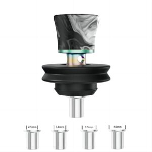 voozr pk pro joystick cap adapt to pk og 3dxl, resin, colorful metal cap with four alloy tubes with inner diameters of 2.5mm, 3.0mm, 3.5mm, and 4.0mm