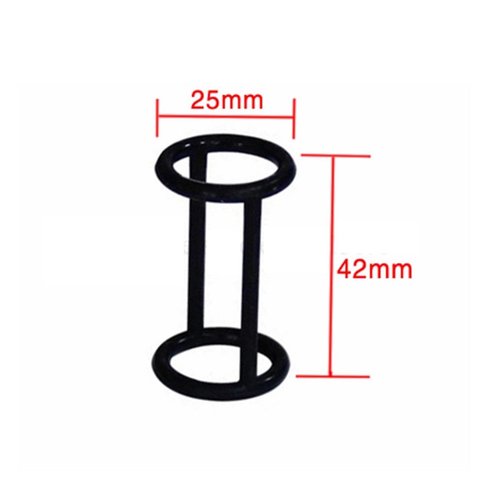 CAEAFF Rubber H Shaped Ring Small Seal Gasket, Compatible for Middle Valve Rod Soft Serve Machine Accessory Replacement Spare Part Ice Cream Maker