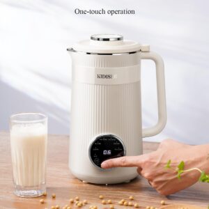 KIDISLE 8 in 1 Nut Milk Maker Blender, 32oz Homemade Almond, Oat, Coconut, Soy, Plant Based Milks and Non Dairy Beverages, Automatic Soybean Milk Machine with Delay Start/Keep Warm/Boil Water, White