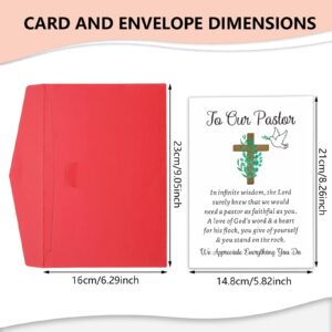 Pastor Appreciation Gifts for Women Men Pastor Appreciation Cards Bulk Pastor Thank You Cards Pastor Gift for Men Priest Minister Church Pastor Birthday Ordination Anniversary Card Religious Christmas