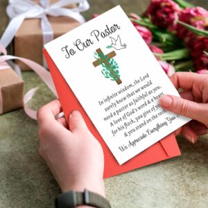 Pastor Appreciation Gifts for Women Men Pastor Appreciation Cards Bulk Pastor Thank You Cards Pastor Gift for Men Priest Minister Church Pastor Birthday Ordination Anniversary Card Religious Christmas