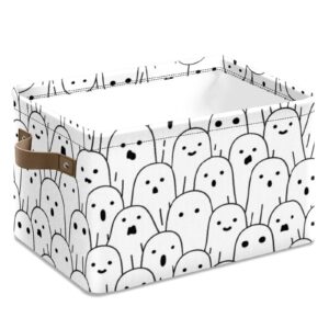 halloween basket trick or treat bags boo basket with handles halloween cute ghost halloween storage containers for storage toy storage