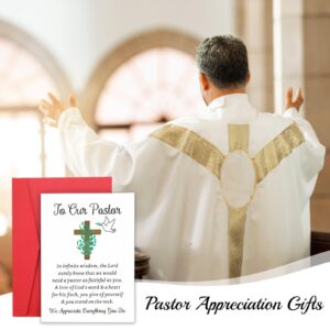 Pastor Appreciation Gifts for Women Men Pastor Appreciation Cards Bulk Pastor Thank You Cards Pastor Gift for Men Priest Minister Church Pastor Birthday Ordination Anniversary Card Religious Christmas