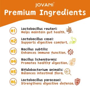 jovani Probiotic Soft Chews for Dogs, Digestive Enzymes for Gut Flora, Digestive Health, Diarrhea & Bowel & Immune System Support - Pumpkin Flavor - Contains 200 Soft Chews