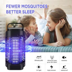 Bug Zapper - Powerful Electric Mosquito Zapper Fly Killer for Indoor-4200V Metal Mesh, Insect Fly Trap Indoor Mosquito Killer for Home, Garden, Patio, Backyard(18W)