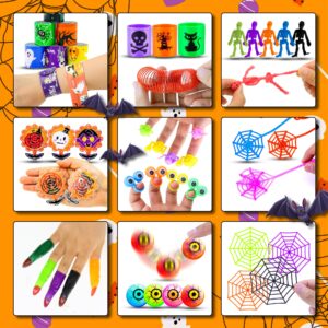 586 PCS Halloween Party Favors for Kids, Bulk Halloween Toys for Trick or Treat Non Candy Fillers Classroom Prizes Halloween Goodie Bags Stuffers Treasure Box Toys Gifts for Kids Party Supplies