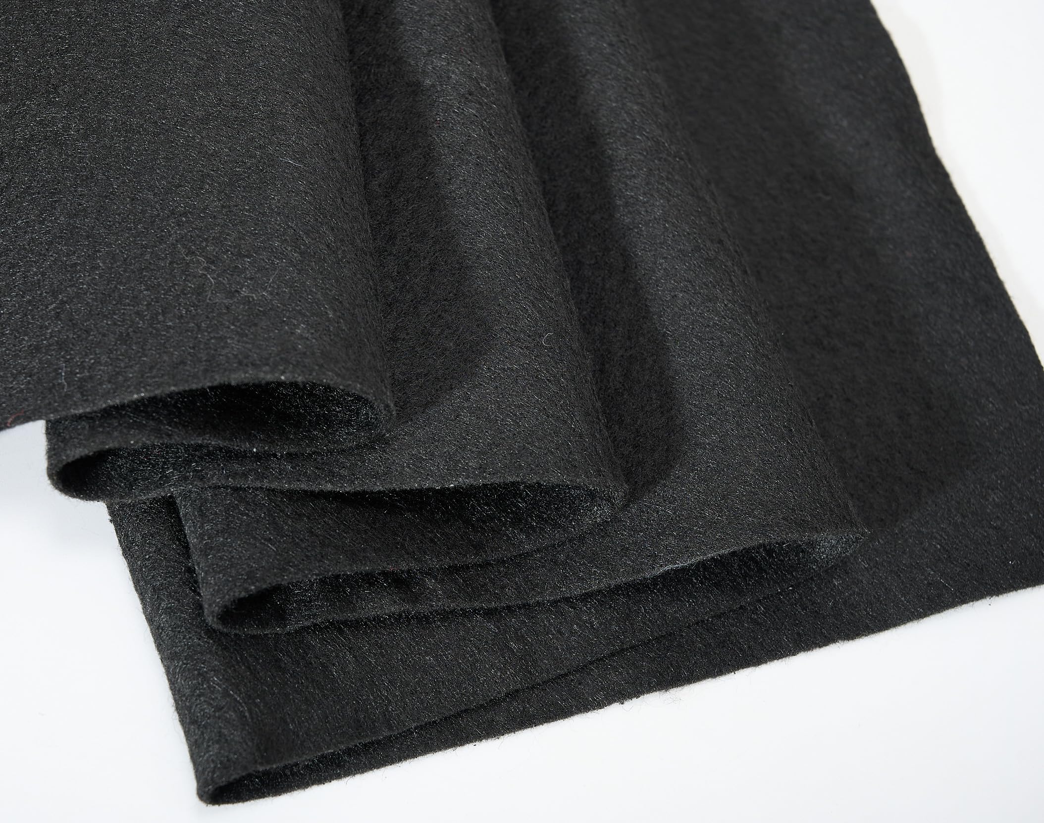 Soft Black Felt Fabric 36"X 18"/ 1.6mm Thick Sewing Patwork Material Large Craft Felt Roll Fabric by The Yard