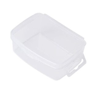 Happyaer Storage Box Rectangular Plastic Transparent Storage Box Jewelry Beads Container Organizer