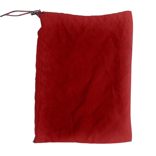 Adult Game Toy Storage Bags - 5 PCs Red 15.7x11.8 Inch Microfiber Drawstring Pouches - Travel Friendly Adjustable Toy Organizer Foldable Ditty Underwear Bag Sunglasses Case