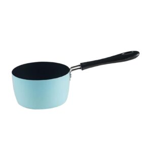 Generic Milk Pan Soup Pot Sauce Pan, Milk Pot, Multifunctional Thickened Small Saucepan Sauce Pan for Gas Stove Camping, Cooking RV Travel, Blue