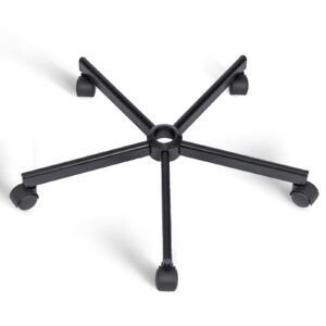 xszd generic home office swivel chair base – durable, steady and easy installation – perfect for criss cross and cross legged chairs with replacement casters (black,base+wheel)