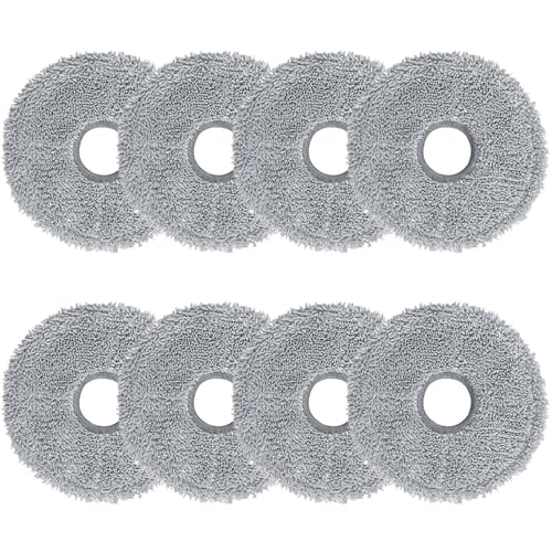 Mop Pads Replacement Compatible with Dreame L10 Ultra / L10S Pro / L10S Ultra / L10S Pro Ultra Heat / L10 Prime / L20 Ultra / L20 Ultra Complete / X40 Ultra / X30 Ultra Robot Vacuum Cleaner (8Pack)