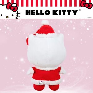 Franco Hello Kitty Santa Holiday & Christmas Bedding Super Soft Plush Cuddle Pillow Buddy, (Officially Licensed Product)