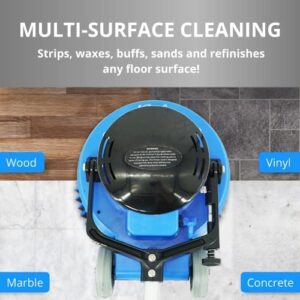 Prolux Core Heavy Duty Single Pad Commercial Polisher, Floor Buffer Machine, Scrubber, 15 Inch Commercial Duty w/ Hard Brush Only